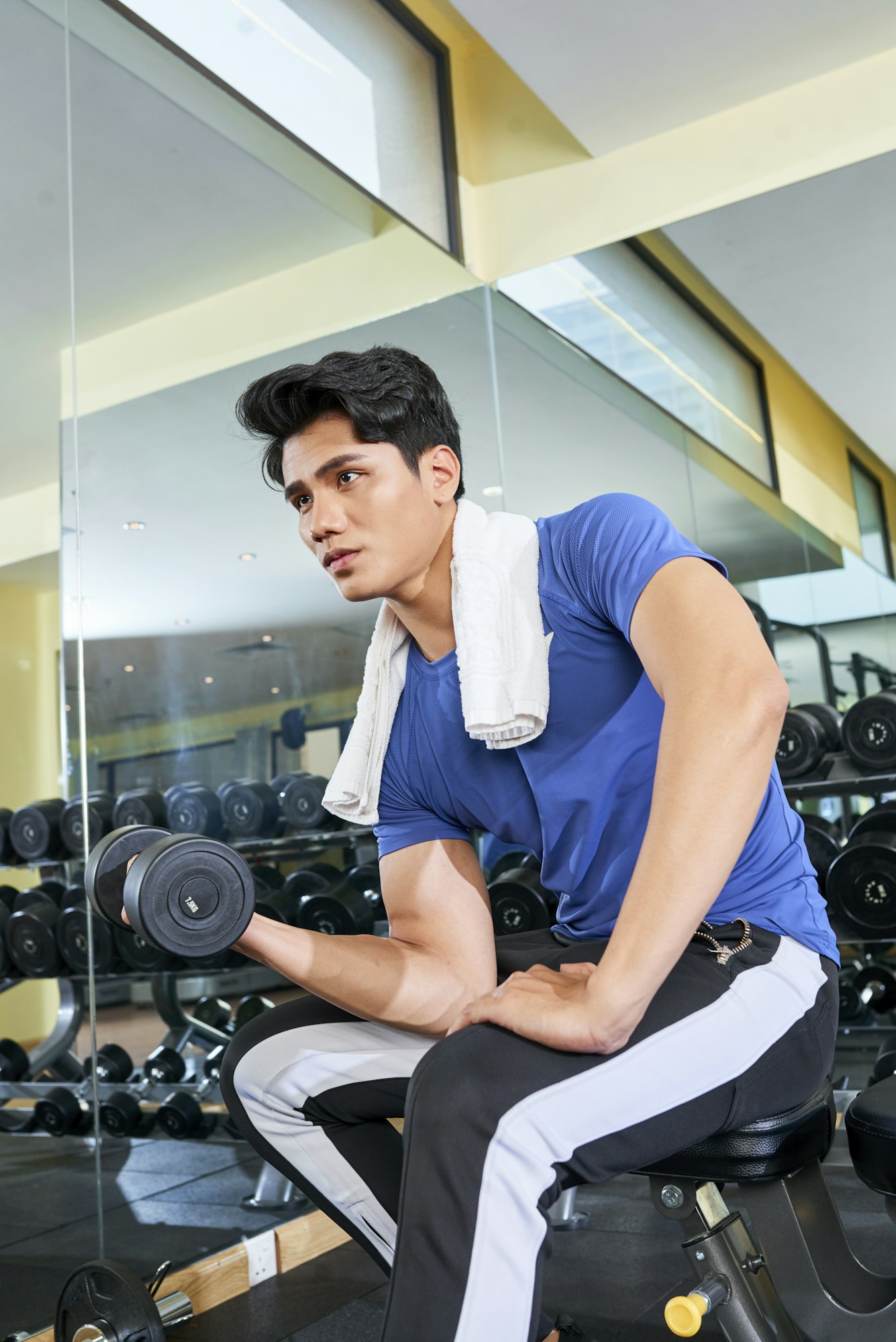 Handsome Man In Gym