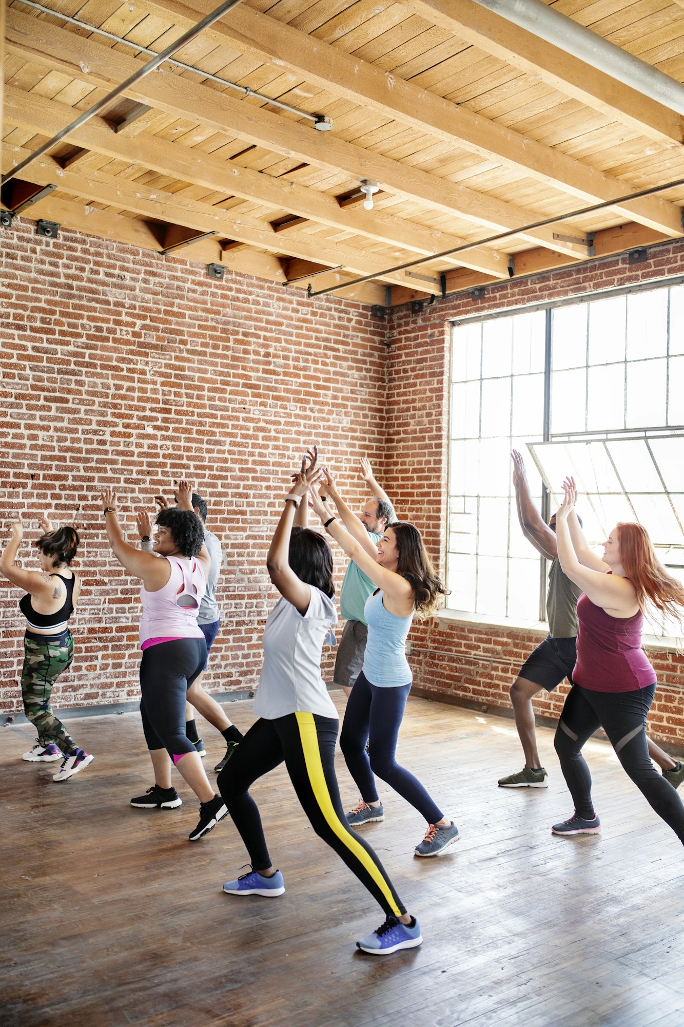 Zumba class at the gym